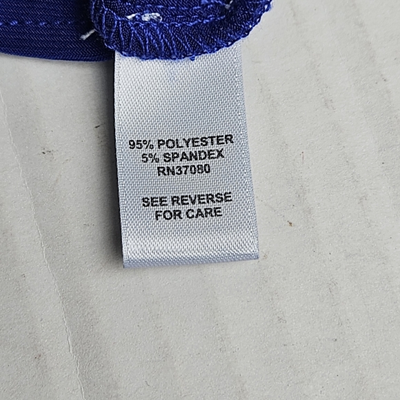 CATO Women Lovely Cobalt Blue and Black Sundress Size Large - Picture 12 of 13